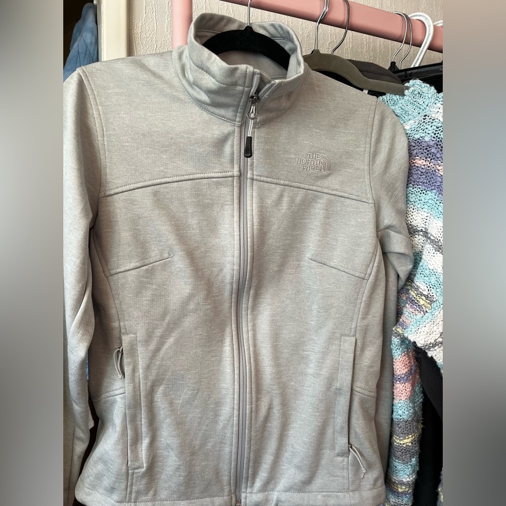 Grey north face jacket
